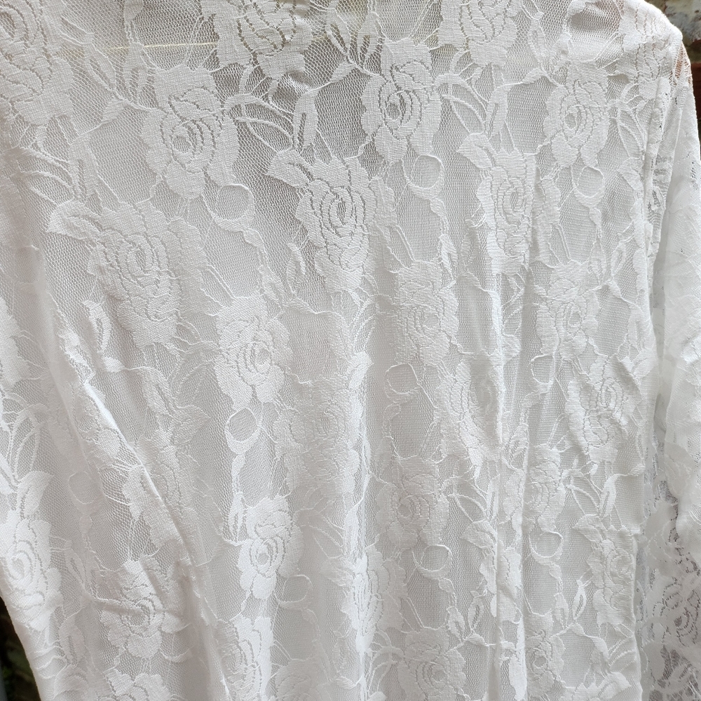 Lace dress. Long sleeve. Short. - Picture 7 of 13